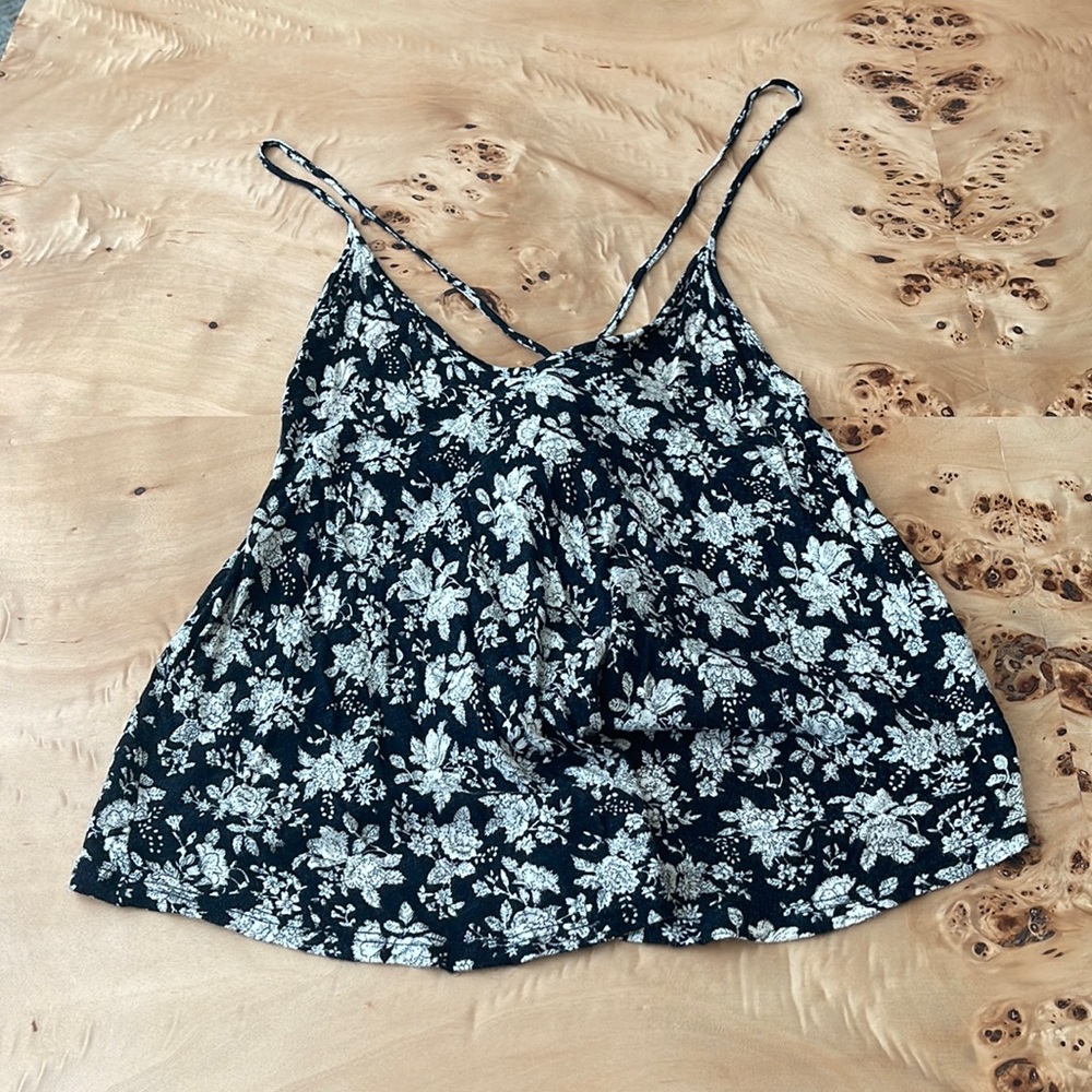 Floral Open Back Tank